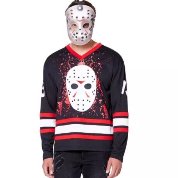 Jason Voorhees Hockey Jersey - Friday the 13th with mask & knife. Halloween. - Picture 1 of 3